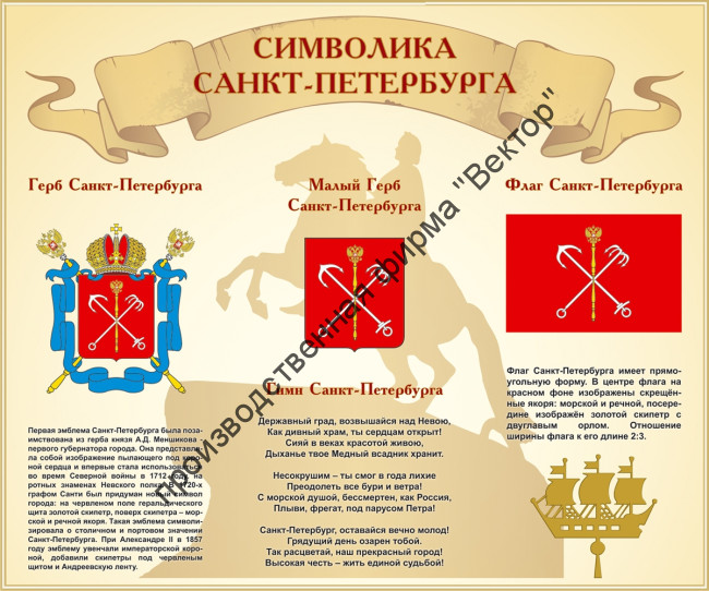 Стенд «Символика Санкт-Петербурга»