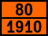 Табличка опасного груза «Известь» (80-1910)