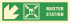 Знак ИМО 02.067 «Направление к пункту (месту) сбора налево вниз»
