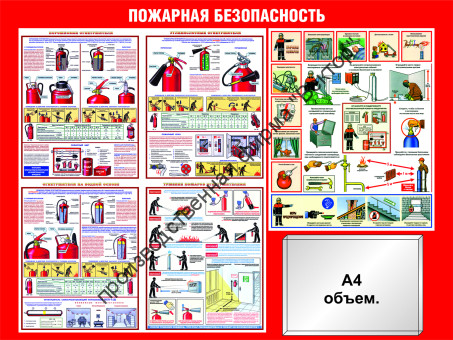 Стенд «Пожарная безопасность». Вариант 4