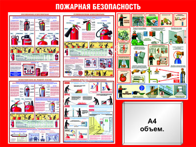 Стенд «Пожарная безопасность». Вариант 4
