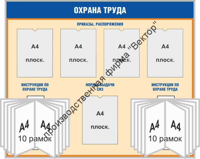 Стенд «Охрана труда». Вариант 4