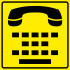 Знак «Телефон для людей с нарушением слуха» (DS21)