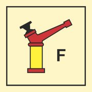 Знак ИМО 06.084 «Лафетный ствол для пены»