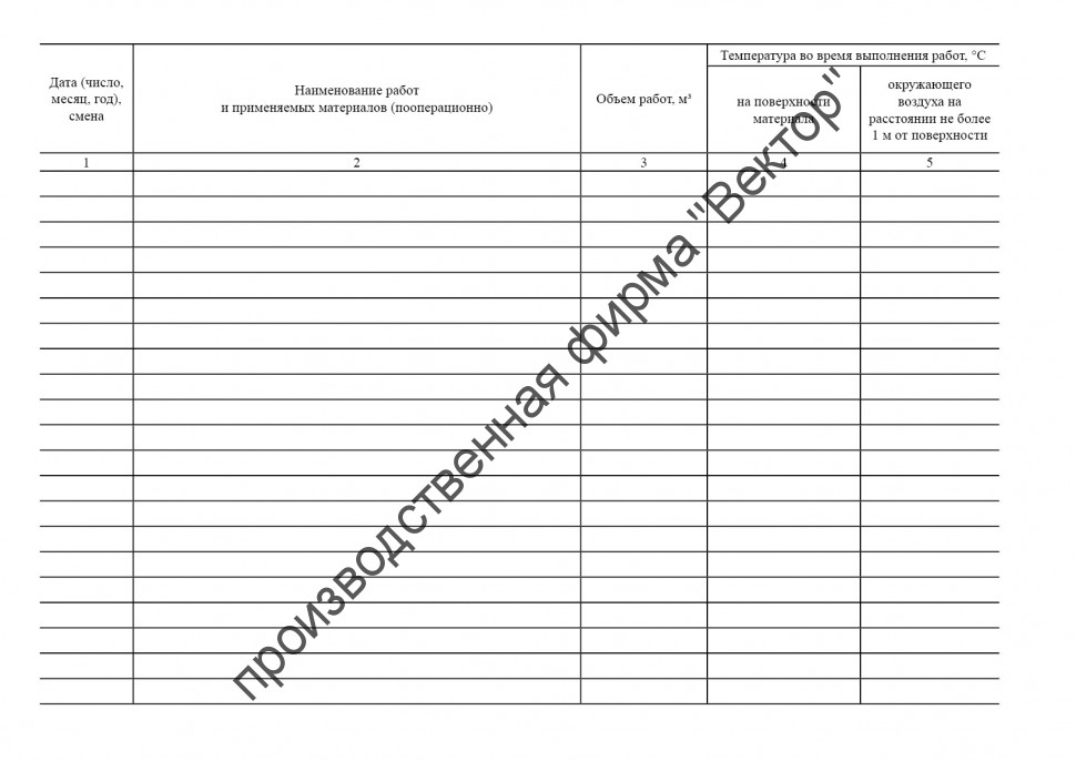 Журнал антикоррозионных работ образец