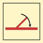Знак ИМО 05.033 «Противопожарная самозакрывающаяся навесная дверь класса «А»»