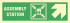 Знак ИМО 02.042 «Направление к пункту (месту) сбора направо вверх»