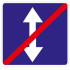 Дорожный знак 5.9 "Конец реверсивного движения"