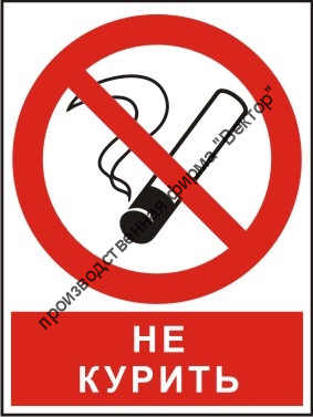 Комбинированный знак «Не курить» (CP01-01)