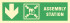 Знак ИМО 02.047 «Направление к пункту (месту) сборавниз»