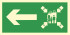 Знак ИМО 02.073 «Направление к пункту (месту) сбора налево»