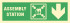 Знак ИМО 02.048 «Направление к пункту (месту) сборавниз»