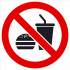 Знак «Употребление пищи запрещено» (TZ09)