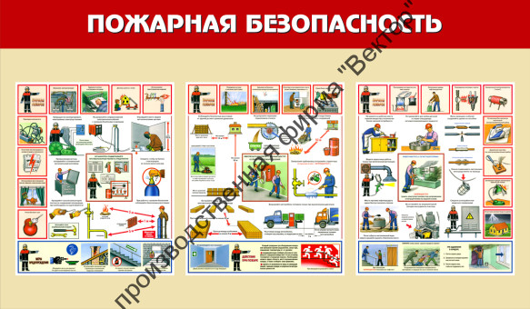 Стенд «Пожарная безопасность». Вариант 2.