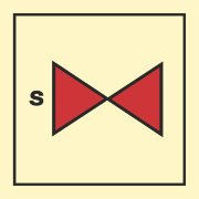 Знак ИМО 05.047 «Клапан спринклерной секции»