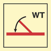Знак ИМО 06.009 «Противопожарная навесная самозакрывающаяся воднепроницаемая дверь класса «А»»