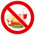 Знак «Употребление пищи запрещено» (TZ10)
